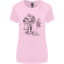 Viking Warior Skull Thor Odin Valhalla MMA Womens Wider Cut T-Shirt Light Pink