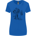 Viking Warior Skull Thor Odin Valhalla MMA Womens Wider Cut T-Shirt Royal Blue