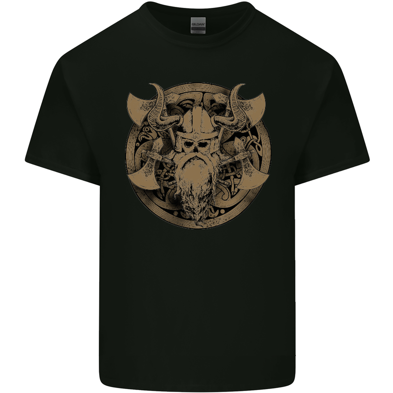 Viking Warrior Gym MMA Valhalla Odin Norse Mens Cotton T-Shirt Tee Top Black
