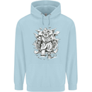 Viking Warrior Valhalla Odin Axe Gym God Childrens Kids Hoodie Light Blue