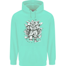 Viking Warrior Valhalla Odin Axe Gym God Childrens Kids Hoodie Peppermint