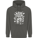 Viking Warrior Valhalla Odin Axe Gym God Childrens Kids Hoodie Storm Grey