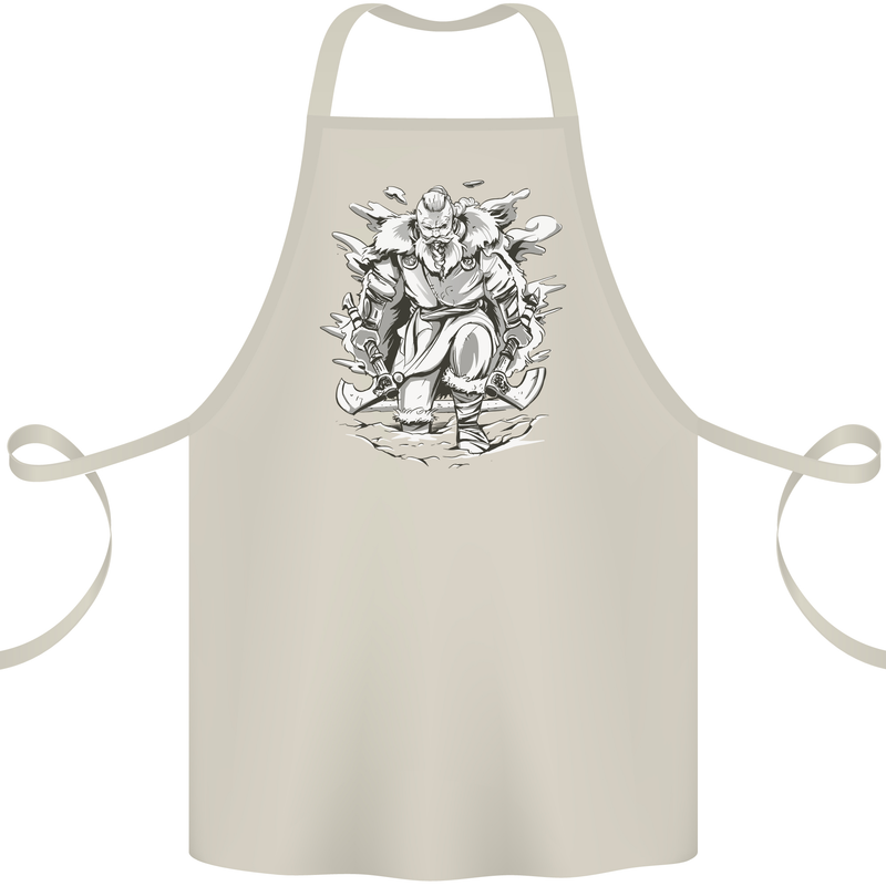 Viking Warrior Valhalla Odin Axe Gym God Cotton Apron 100% Organic Natural