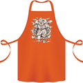 Viking Warrior Valhalla Odin Axe Gym God Cotton Apron 100% Organic Orange