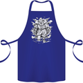 Viking Warrior Valhalla Odin Axe Gym God Cotton Apron 100% Organic Royal Blue