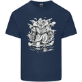 Viking Warrior Valhalla Odin Axe Gym God Kids T-Shirt Childrens Navy Blue