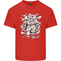 Viking Warrior Valhalla Odin Axe Gym God Kids T-Shirt Childrens Red