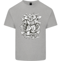 Viking Warrior Valhalla Odin Axe Gym God Kids T-Shirt Childrens Sports Grey
