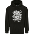 Viking Warrior Valhalla Odin Axe Gym God Mens 80% Cotton Hoodie Black