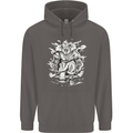 Viking Warrior Valhalla Odin Axe Gym God Mens 80% Cotton Hoodie Charcoal