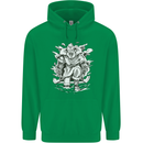 Viking Warrior Valhalla Odin Axe Gym God Mens 80% Cotton Hoodie Irish Green