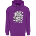Viking Warrior Valhalla Odin Axe Gym God Mens 80% Cotton Hoodie Purple