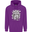 Viking Warrior Valhalla Odin Axe Gym God Mens 80% Cotton Hoodie Purple