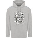 Viking Warrior Valhalla Odin Axe Gym God Mens 80% Cotton Hoodie Sports Grey