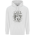 Viking Warrior Valhalla Odin Axe Gym God Mens 80% Cotton Hoodie White