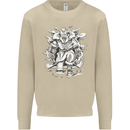 Viking Warrior Valhalla Odin Axe Gym God Mens Sweatshirt Jumper Sand