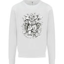 Viking Warrior Valhalla Odin Axe Gym God Mens Sweatshirt Jumper White