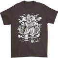 Viking Warrior Valhalla Odin Axe Gym God Mens T-Shirt Cotton Gildan Dark Chocolate