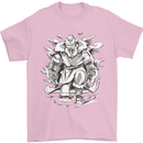 Viking Warrior Valhalla Odin Axe Gym God Mens T-Shirt Cotton Gildan Light Pink