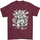 Viking Warrior Valhalla Odin Axe Gym God Mens T-Shirt Cotton Gildan Maroon