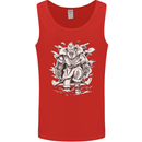 Viking Warrior Valhalla Odin Axe Gym God Mens Vest Tank Top Red
