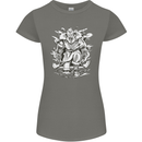 Viking Warrior Valhalla Odin Axe Gym God Womens Petite Cut T-Shirt Charcoal