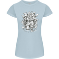 Viking Warrior Valhalla Odin Axe Gym God Womens Petite Cut T-Shirt Light Blue