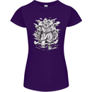 Viking Warrior Valhalla Odin Axe Gym God Womens Petite Cut T-Shirt Purple