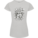 Viking Warrior Valhalla Odin Axe Gym God Womens Petite Cut T-Shirt Sports Grey