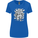 Viking Warrior Valhalla Odin Axe Gym God Womens Wider Cut T-Shirt Royal Blue