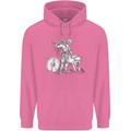 Viking With a Wolf and Shield Thor Valhalla Childrens Kids Hoodie Azalea