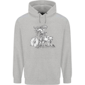 Viking With a Wolf and Shield Thor Valhalla Childrens Kids Hoodie Sports Grey