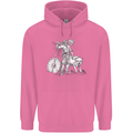 Viking With a Wolf and Shield Thor Valhalla Mens 80% Cotton Hoodie Azelea