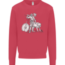 Viking With a Wolf and Shield Thor Valhalla Mens Sweatshirt Jumper Heliconia