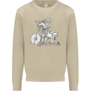 Viking With a Wolf and Shield Thor Valhalla Mens Sweatshirt Jumper Sand