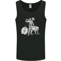 Viking With a Wolf and Shield Thor Valhalla Mens Vest Tank Top Black