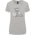 Viking With a Wolf and Shield Thor Valhalla Womens Wider Cut T-Shirt Sports Grey