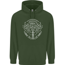 Viking Yggdrasil Tree Norse Mythology Thor Childrens Kids Hoodie Forest Green