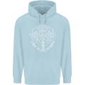 Viking Yggdrasil Tree Norse Mythology Thor Childrens Kids Hoodie Light Blue