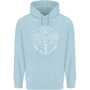 Viking Yggdrasil Tree Norse Mythology Thor Childrens Kids Hoodie Light Blue
