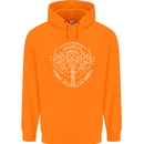Viking Yggdrasil Tree Norse Mythology Thor Childrens Kids Hoodie Orange