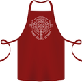 Viking Yggdrasil Tree Norse Mythology Thor Cotton Apron 100% Organic Maroon