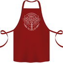 Viking Yggdrasil Tree Norse Mythology Thor Cotton Apron 100% Organic Maroon