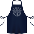 Viking Yggdrasil Tree Norse Mythology Thor Cotton Apron 100% Organic Navy Blue