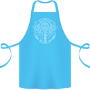 Viking Yggdrasil Tree Norse Mythology Thor Cotton Apron 100% Organic Turquoise