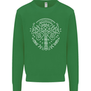 Viking Yggdrasil Tree Norse Mythology Thor Kids Sweatshirt Jumper Irish Green