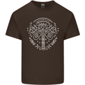 Viking Yggdrasil Tree Norse Mythology Thor Kids T-Shirt Childrens Chocolate