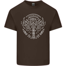 Viking Yggdrasil Tree Norse Mythology Thor Kids T-Shirt Childrens Chocolate