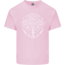 Viking Yggdrasil Tree Norse Mythology Thor Kids T-Shirt Childrens Light Pink