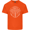 Viking Yggdrasil Tree Norse Mythology Thor Kids T-Shirt Childrens Orange